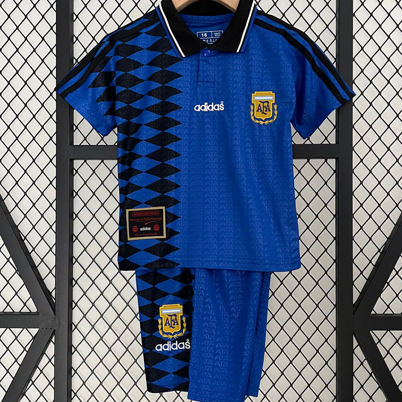 1994 Argentina Away Kids National Team Retro
