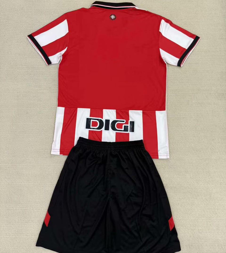 2025/26 Bilbao AT Home Short Sleeve Jersey for Kids