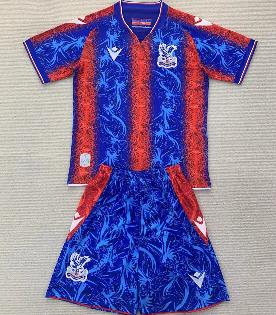 2024/25 Crystal Palace Home Short Sleeve Kids Jersey