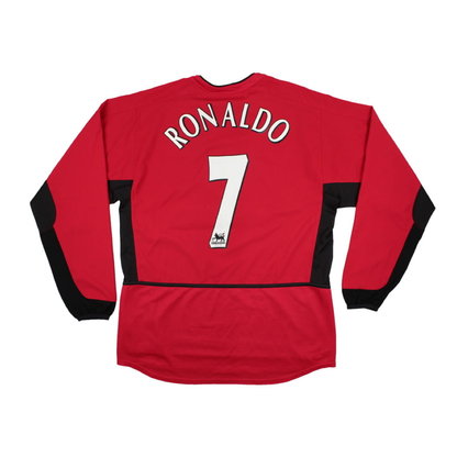 2002-04 Manchester United FC Home Long Sleeve Kit