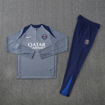 PSG Paris Saint Germain Grey and Blue Tracksuit