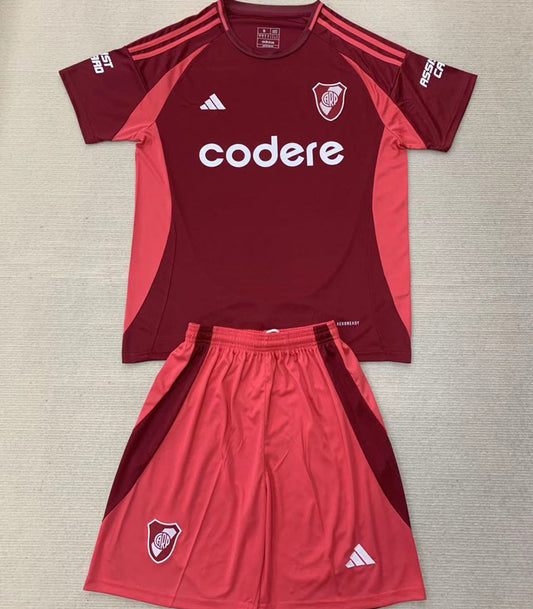 2024/25 River Plate Away Short Sleeve Kids Jersey