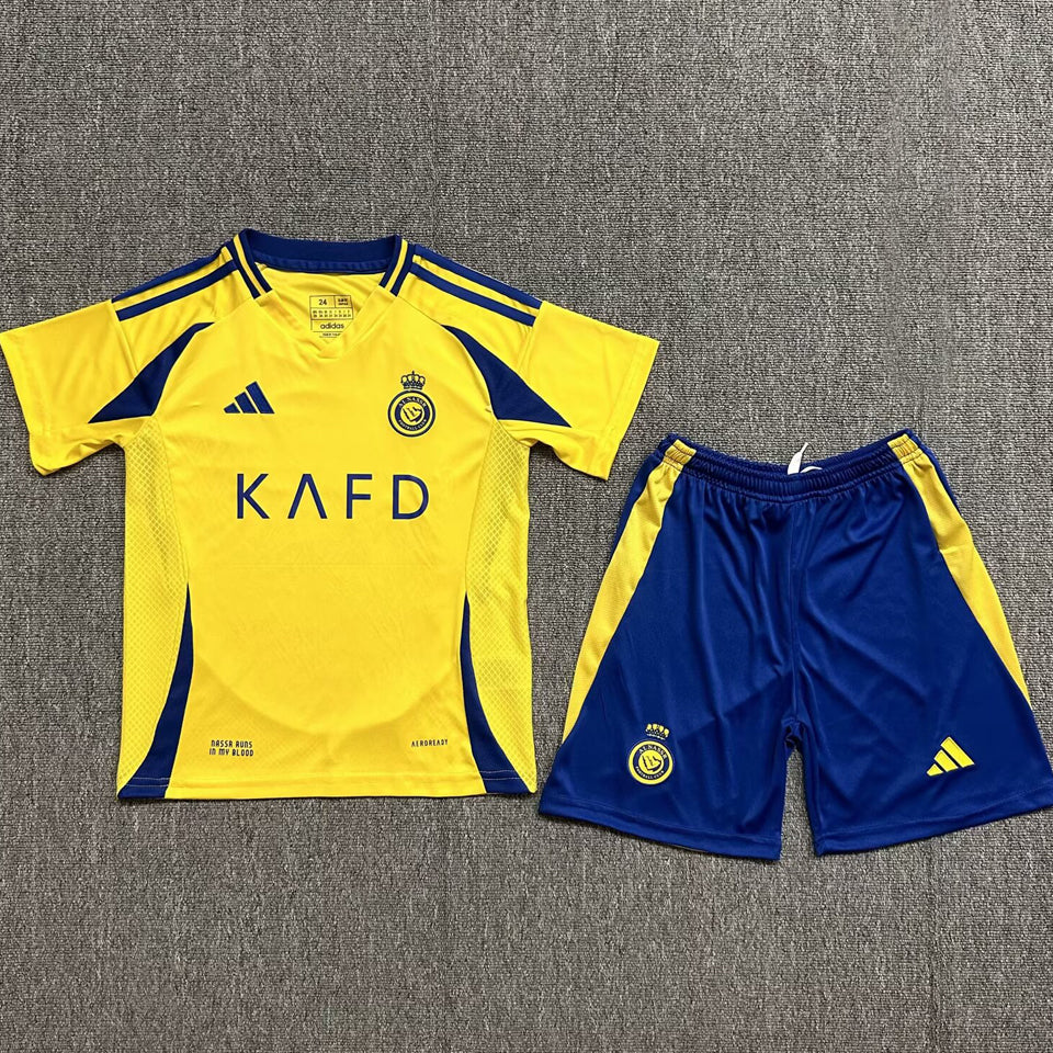 2024/25 Al Nassr Home Short Sleeve Kids Jersey