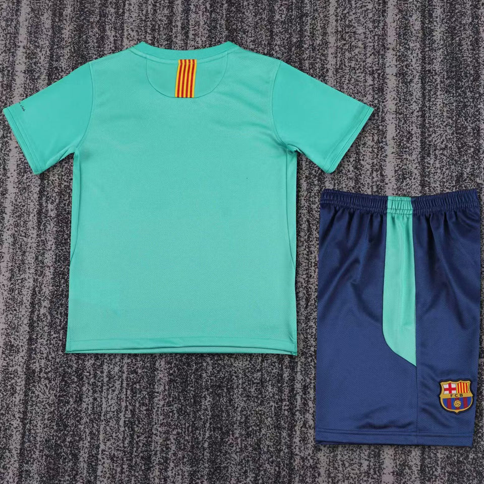 2010/11 Barcelona Away Short Sleeve Retro Kids Jersey