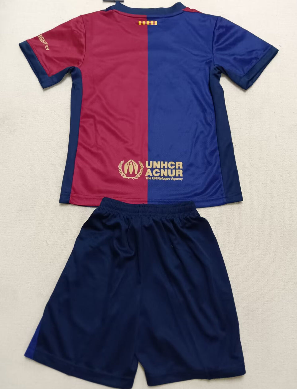 2024/25 Barcelona Home Short Sleeve Jersey for Kids