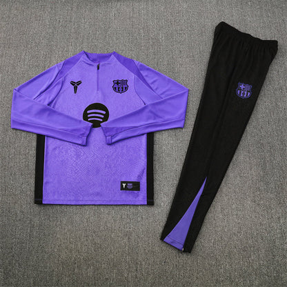 2025/2026 Barcelona Purple and Black Tracksuit