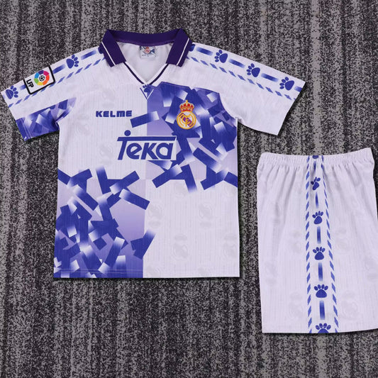 1966/97 Real Madrid Home Short Sleeve Retro Kids Jersey
