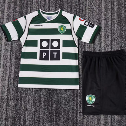 2001/03 Lisbon Home Short Sleeve Retro Kids Jersey