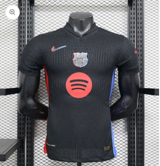 2024-25 FC Barcelona Away Kit Spotify Logo