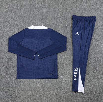 2025/2026 PSG Paris Saint Germain Blue and White Tracksuit