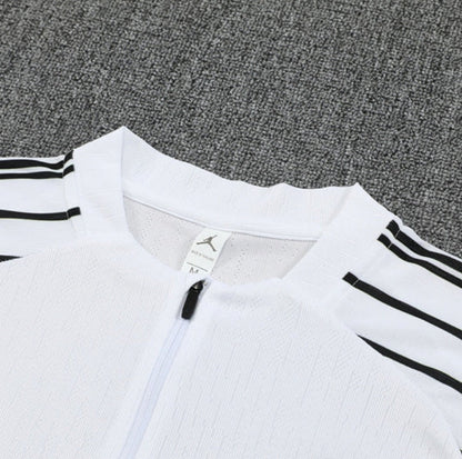PSG Paris Saint Germain White and Black Tracksuit