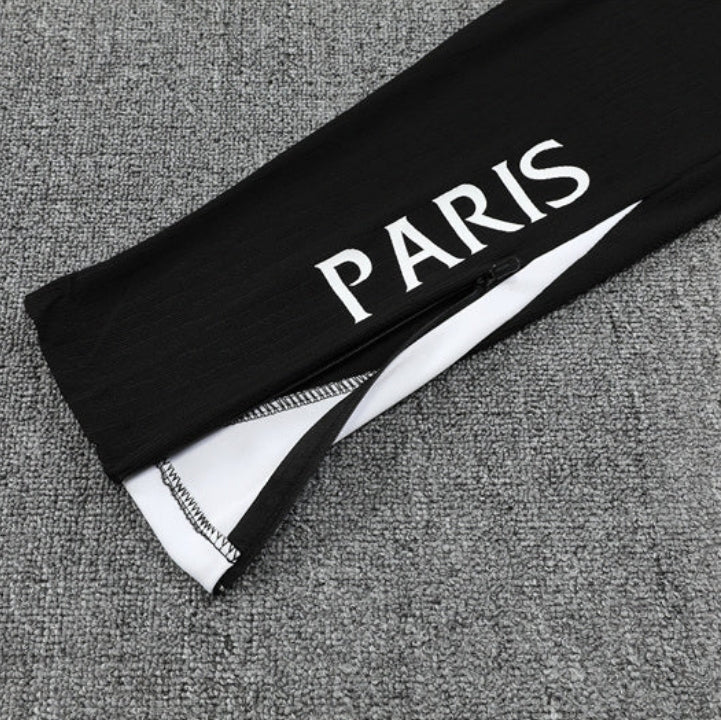 PSG Paris Saint Germain White and Black Tracksuit