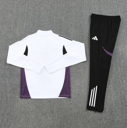 Manchester United White and Black Tracksuit