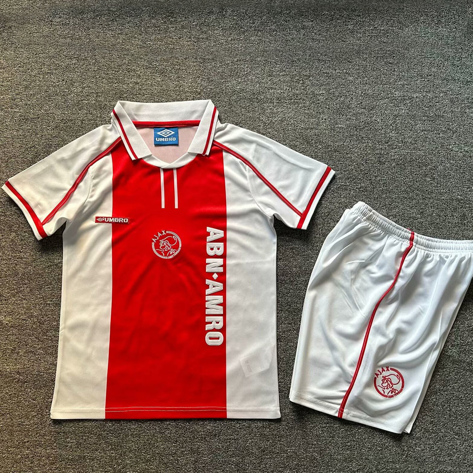 1998 Ajax Home Short Sleeve Retro Kids Jersey