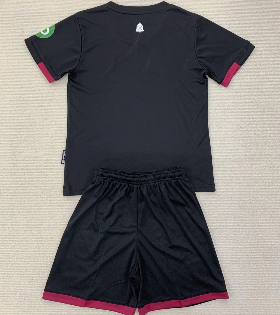 2024/25 West Ham Away Short Sleeve Kids' Jersey