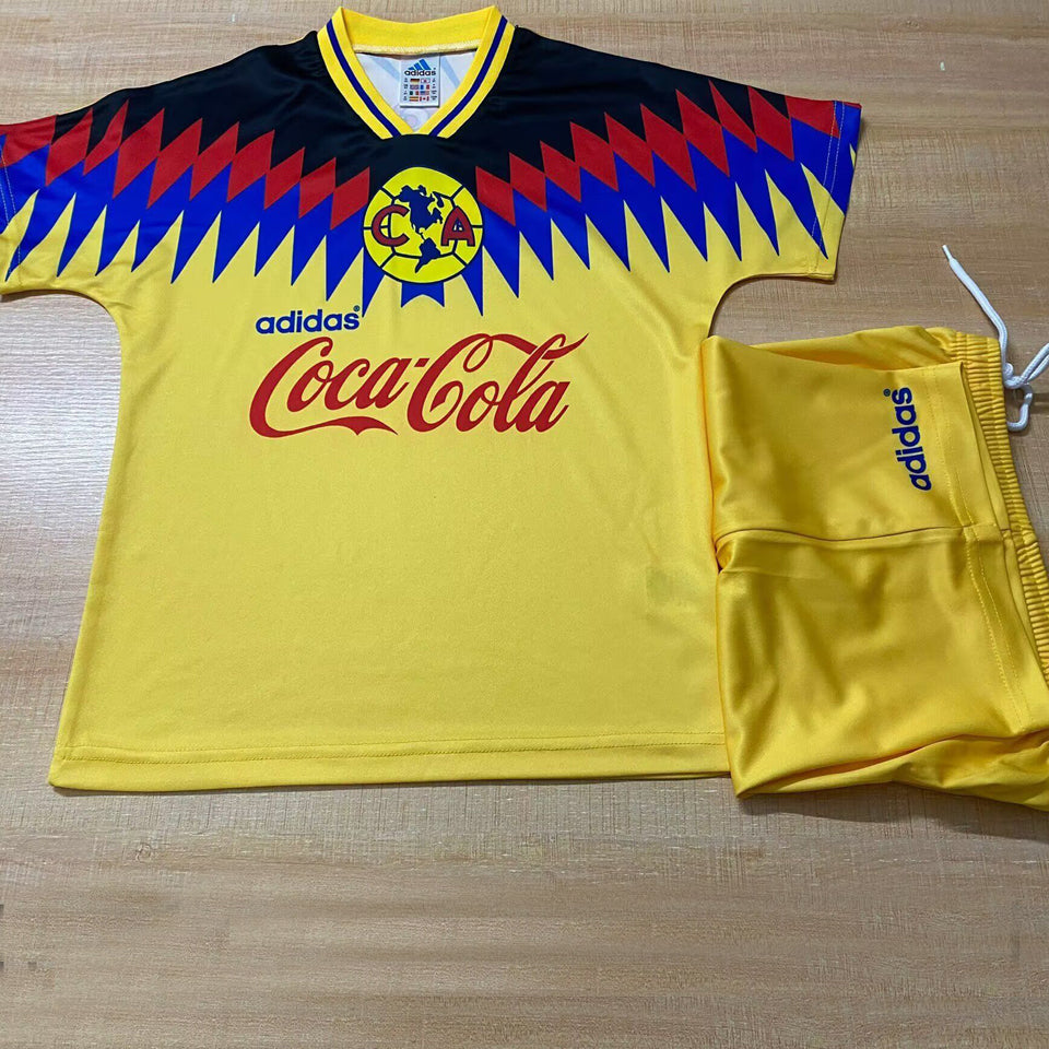 1995 Club America Home Short Sleeve Retro Kids Jersey
