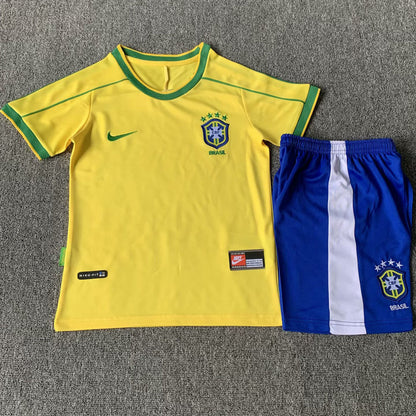 1998 Brazil Home Kids Retro Teams