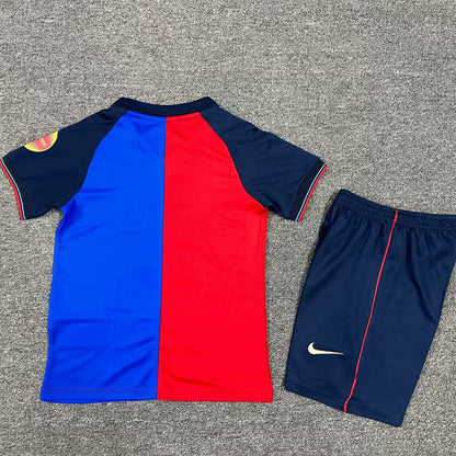 1999 Barcelona Home Short Sleeve Retro Kids Jersey