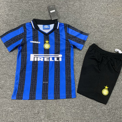 1997/98 Inter Milan Home Short Sleeve Retro Kids Jersey