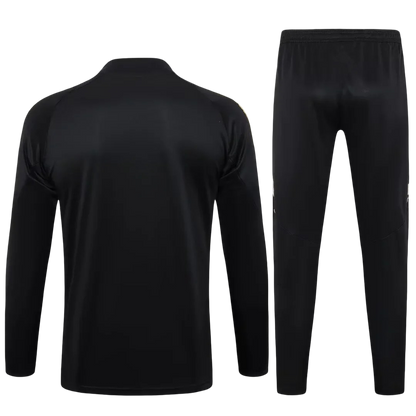 Real Madrid Black and Gold Tracksuit