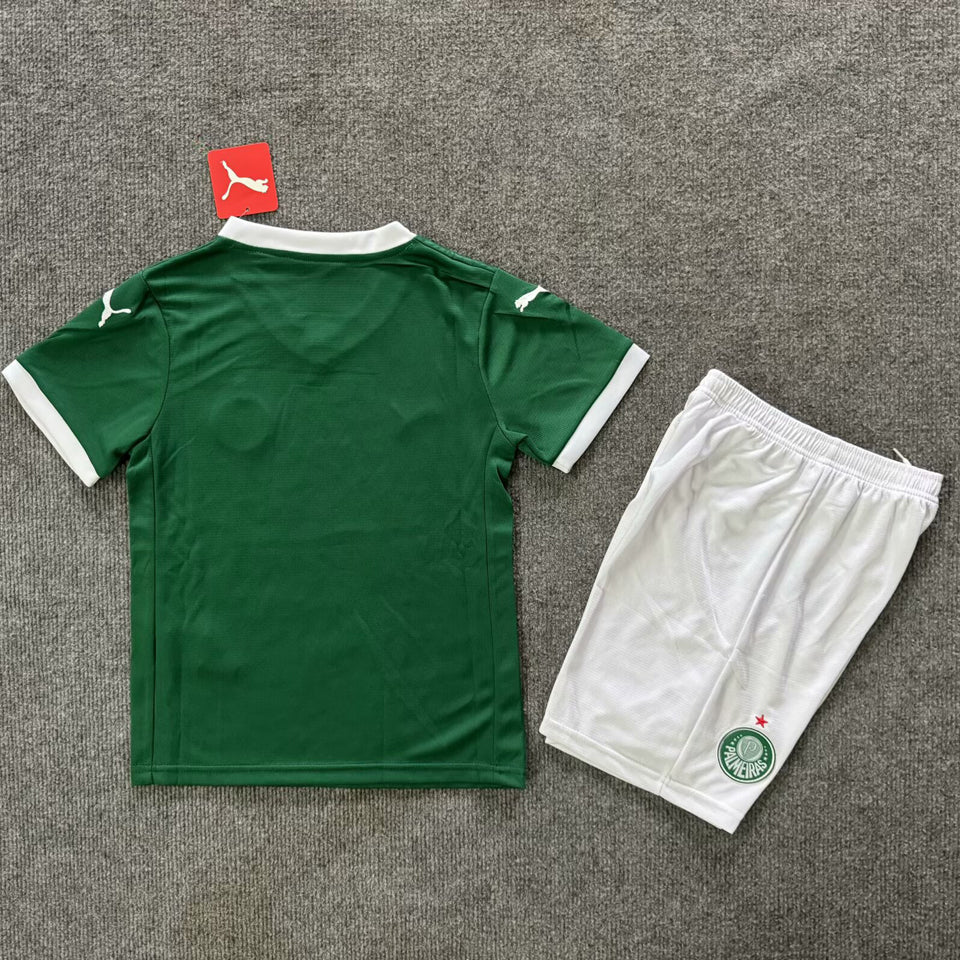 2025/26 Palmeiras Home Short Sleeve Jersey for Kids