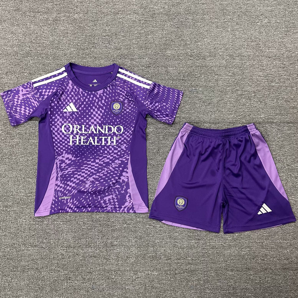 2025/26 Orlando City Home Short Sleeve Kids Jersey