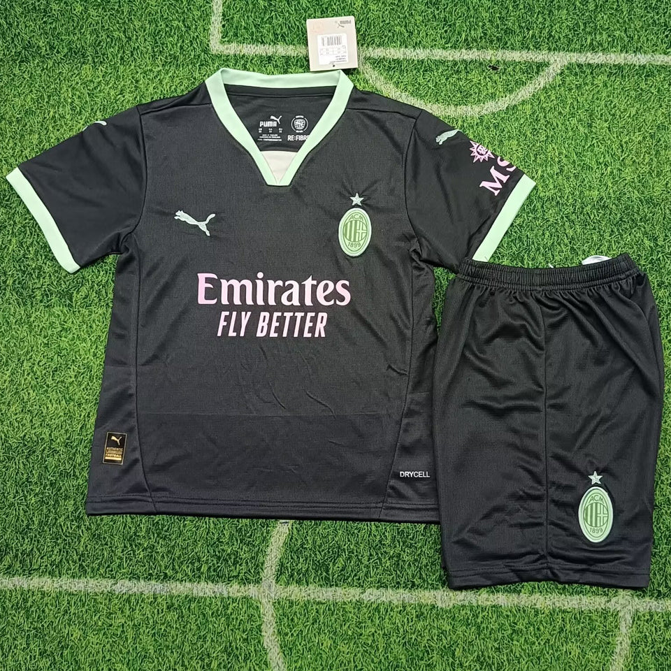 2024/25 AC Milan Third Short Sleeve Kids' Jersey