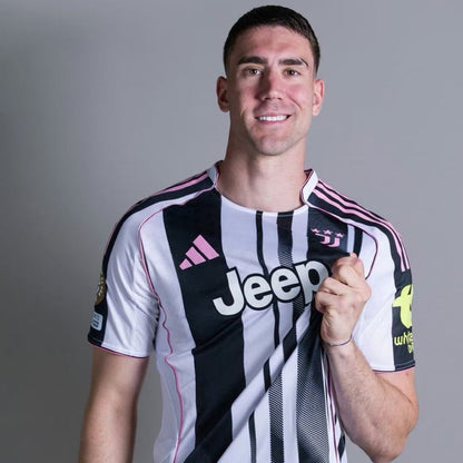2025/26 Juventus Home Short Sleeve Jersey for Kids