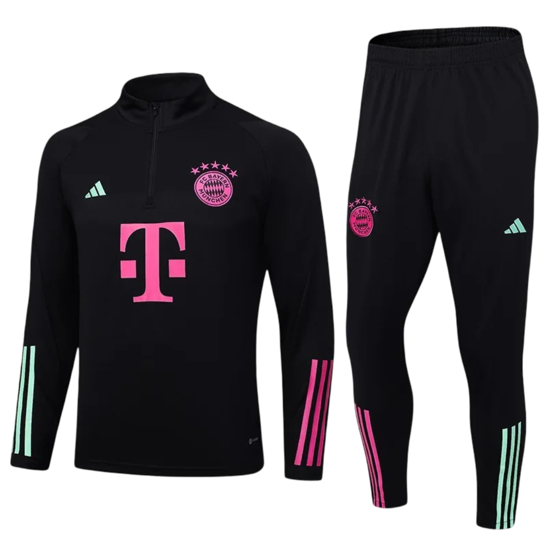 Bayern Munchen Black Tracksuit