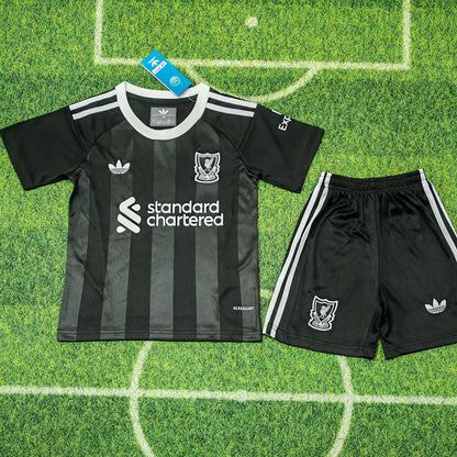 2025/26 Liverpool Goalkeeper Short Sleeve Jersey for Kids