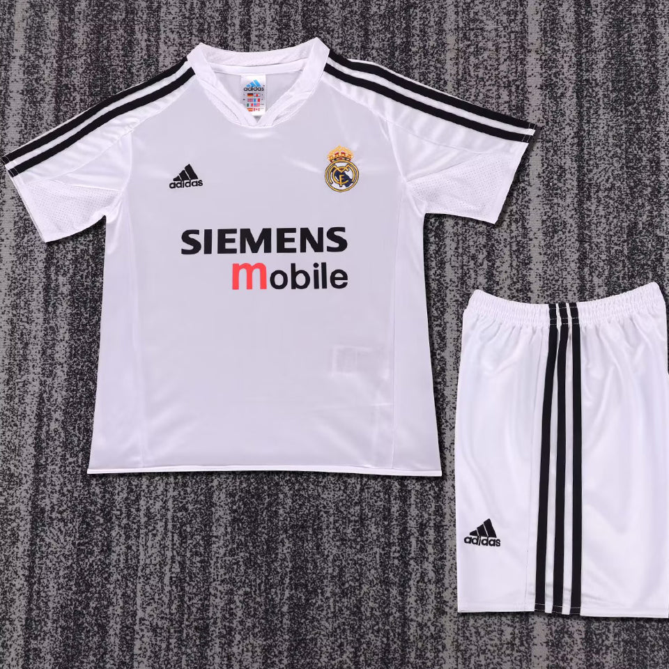 2004/05 Real Madrid Home Short Sleeve Retro Kids Jersey