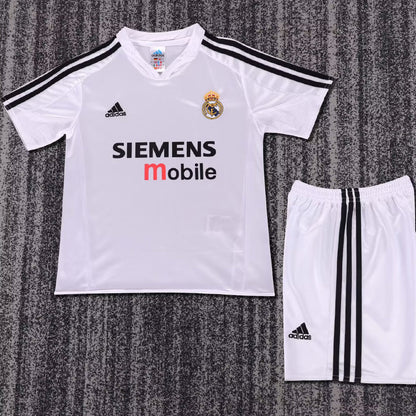 2004/05 Real Madrid Home Short Sleeve Retro Kids Jersey