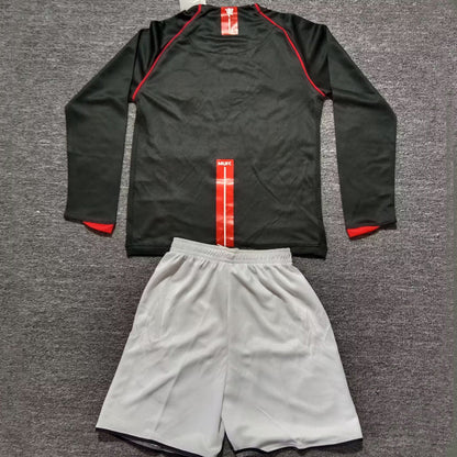 2007/08 Manchester United Away Long Sleeve Retro Kids Jersey