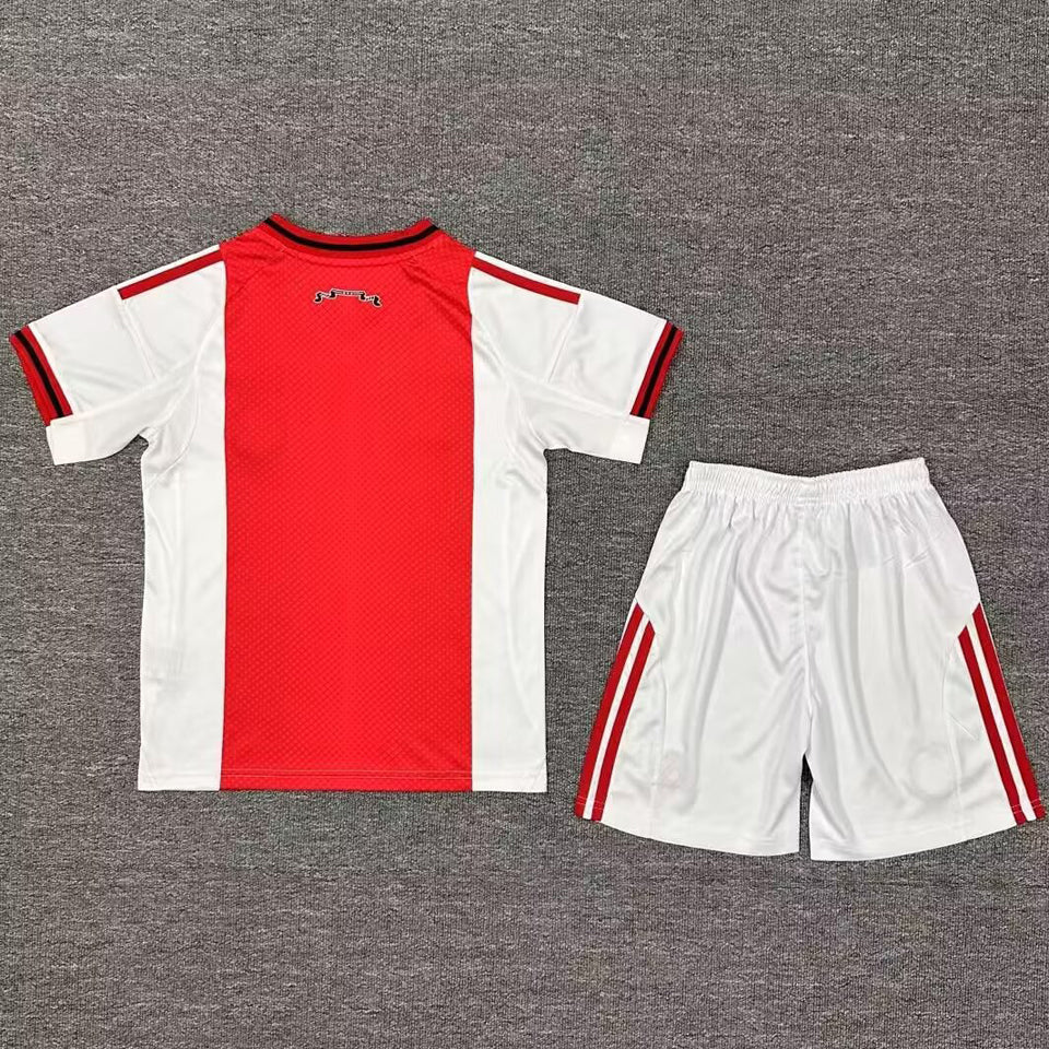 2025/26 Ajax Home Short Sleeve Jersey for Kids
