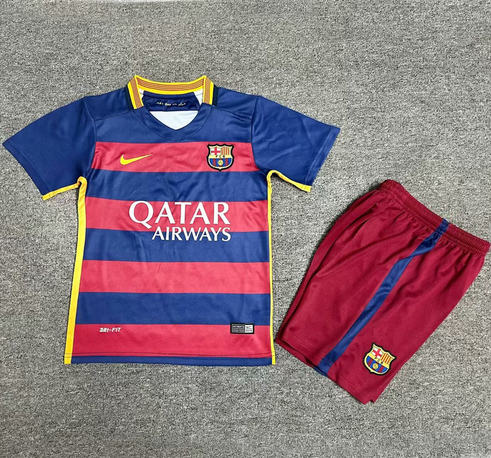 2015-16 FC Barcelona Home Kit Kids
