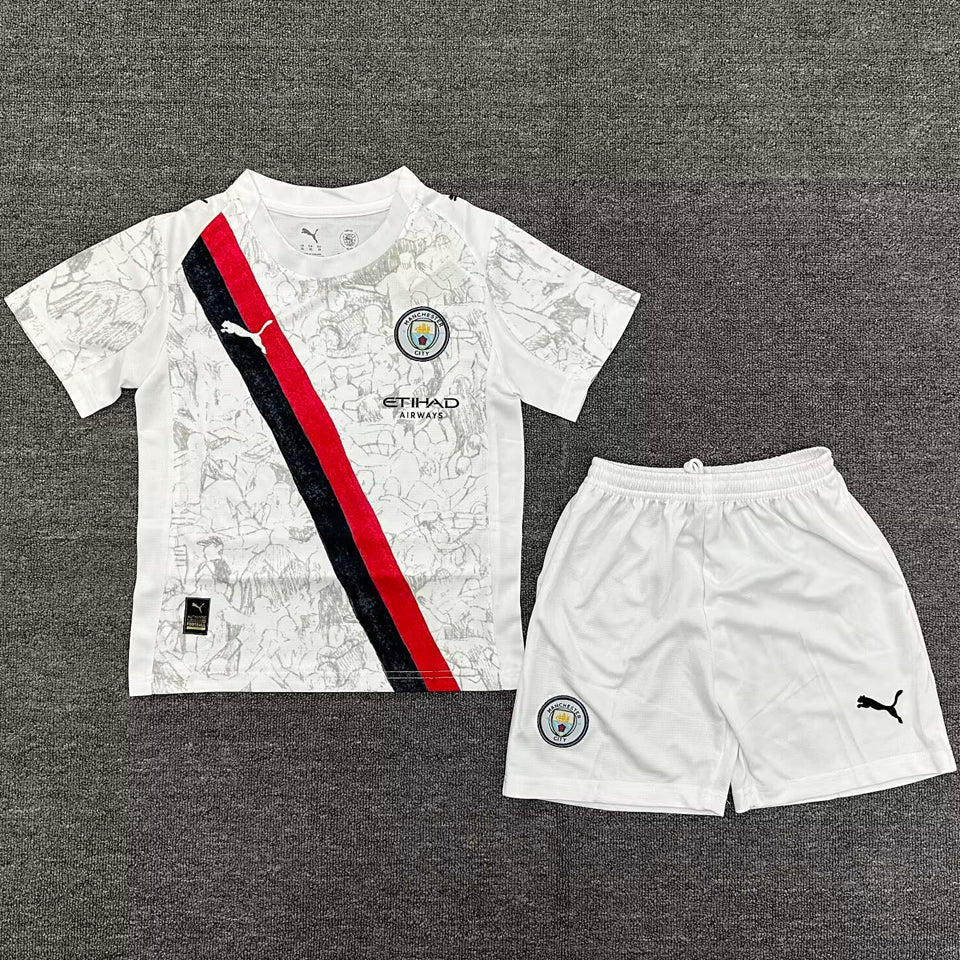 2025-26 Manchester City Away Kit Kids